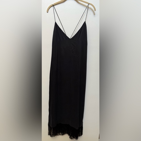 Lunya Washable Silk Fringe Slip Dress - Picture 2 of 5